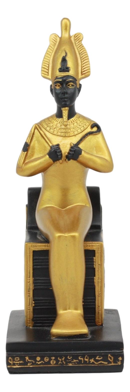 Ebros Classical Egyptian Gods And Goddesses Seated On Throne Statue Gods Of Egypt Ruler Of Mankind Decorative Figurine … (Osiris God Of The Afterlife)
