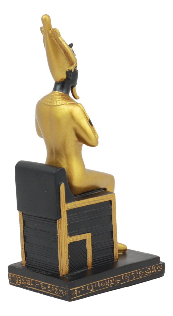 Ebros Classical Egyptian Gods And Goddesses Seated On Throne Statue Gods Of Egypt Ruler Of Mankind Decorative Figurine … (Osiris God Of The Afterlife)