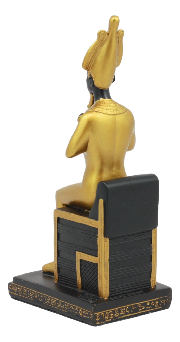 Ebros Classical Egyptian Gods And Goddesses Seated On Throne Statue Gods Of Egypt Ruler Of Mankind Decorative Figurine … (Osiris God Of The Afterlife)