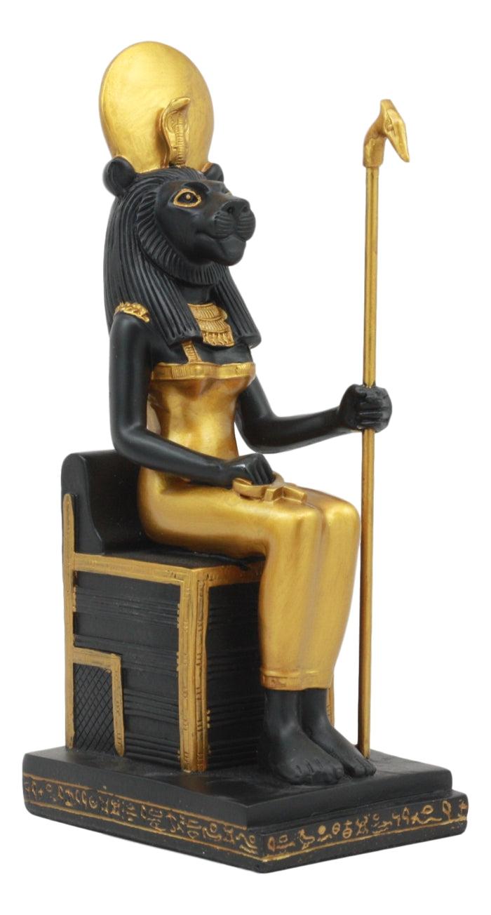 Ebros Classical Egyptian Gods And Goddesses Seated On Throne Statue Gods Of Egypt Ruler Of Mankind Decorative Figurine … (Sekhmet Gof Of War)