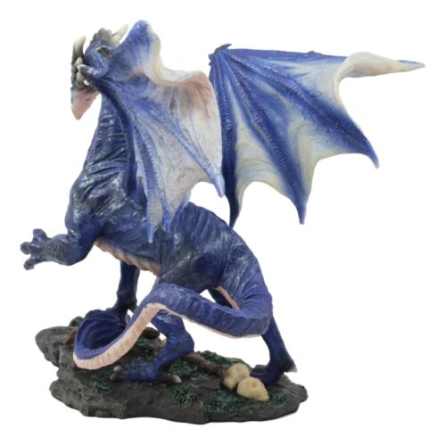 Ebros Clawing Blue Dragon Statue 8"Long Land Of Dragons Fantasy Home Decor