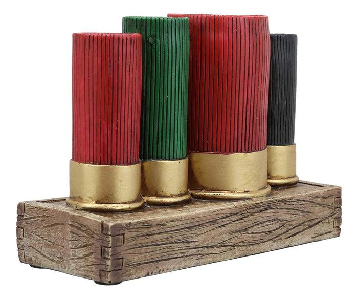 Ebros Colorful Western 12 Gauge Shotgun Shells Replica Vanity Bathroom Counter Top Toothbrush Toothpaste Shaver Holder Stationery Pen Organizer Country Rustic Home Cabin Lodge Hunter Decor Figurine
