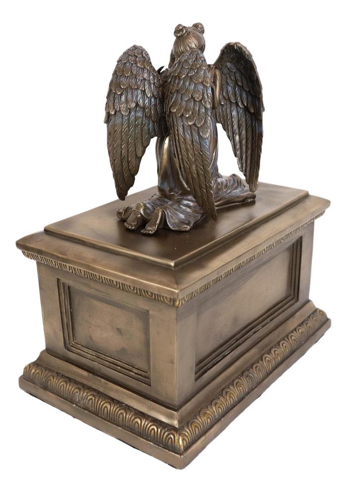 Ebros Comforting Twin Angels Solace Cremation Urn Memorial Figurine 200 CuIn