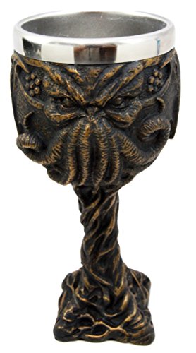 Ebros Cthulhu Mythos Cosmic Giant Octopus The Great One 8oz Resin Wine Goblet