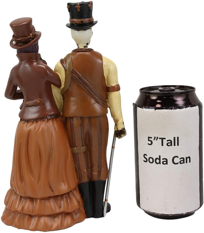 Ebros Day Of The Dead DOD Steampunk Skeleton Lady And Gentleman Couple Figurine