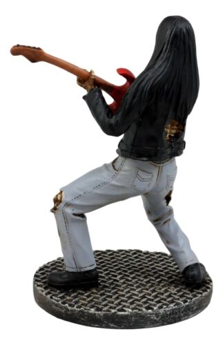 Ebros Day Of The Dead Skeleton Hell Rock Band Electric Guitarist Figurine