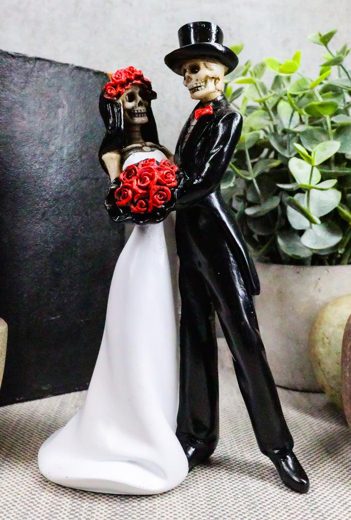 Ebros Day Of The Dead Wedding Dance Skeleton Figurine Cake Topper 6.25"Tall