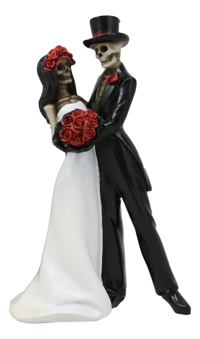 Ebros Day Of The Dead Wedding Dance Skeleton Figurine Cake Topper 6.25"Tall