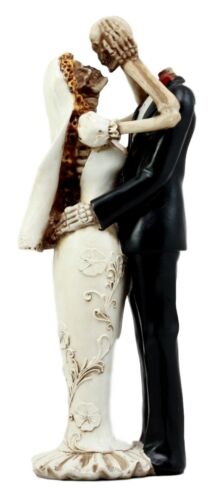 Ebros Day Of The Dead Wedding Skeleton Bride & Groom Lovers Figurine 11.25" H