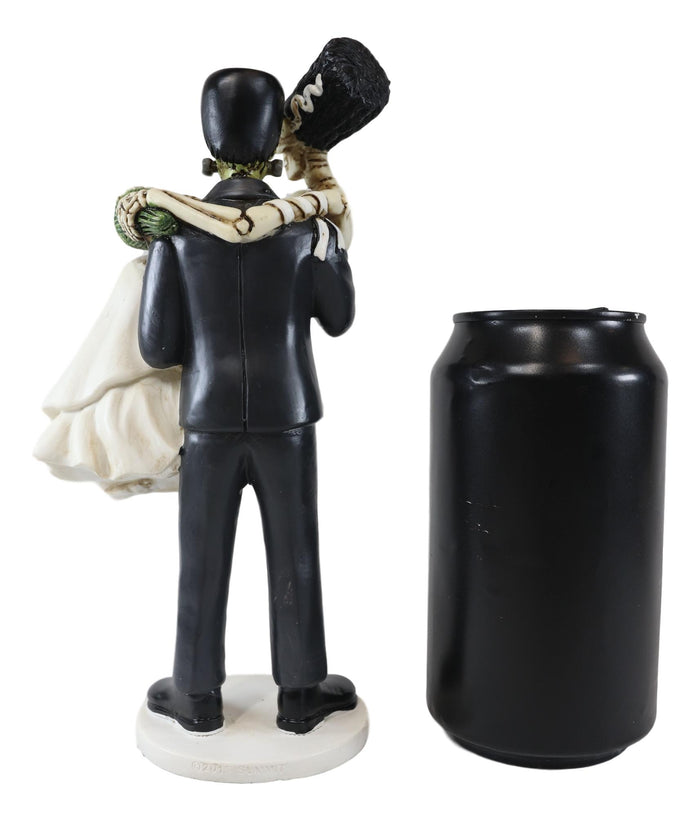 Ebros Day Of The Dead Wedding Skeleton Frankenstein Skull Bride & Groom Figurine