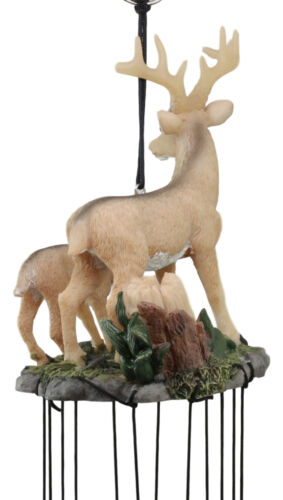 Ebros Deer Wind Chime Doe With Fawn Deer Family Decorative Wind Chime Patio