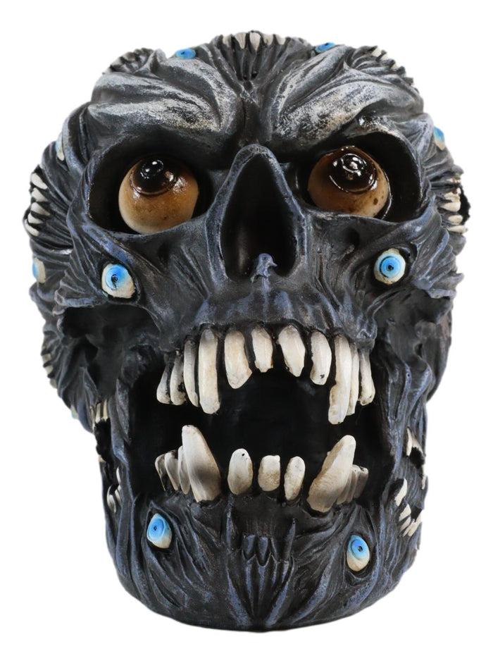Ebros Demonic Alien Evil Eyes And Fangs Morphing Vampire Skull Ossuary Figurine
