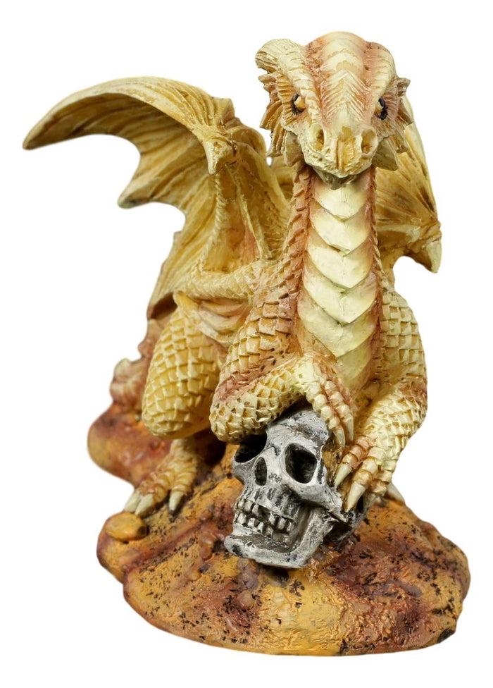 Ebros Desert Sand Element Dragon Statue Anne Stokes Adult And Baby Wyrmling Set