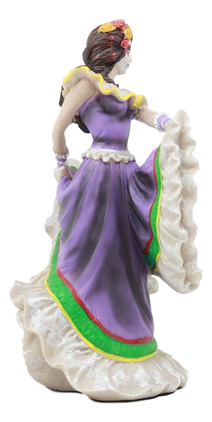 Ebros Dia De Los Muertos Day Of The Dead Sugar Skulls Pretty Purple Gown Dancer Statue