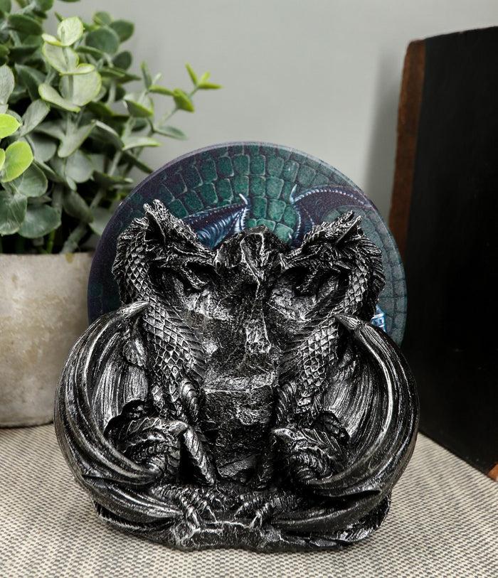 Ebros Dragon Fire Behemoth of The Skies Dual Dragons Fantasy Figurine Coaster