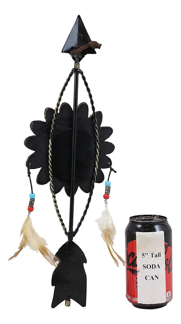 Ebros Dreamcatcher With Beaded Feathers Wall Hanging Decor Dream Catcher Decoration Ornament Hanger For Home And Office (North Arrow Roach Feathers)