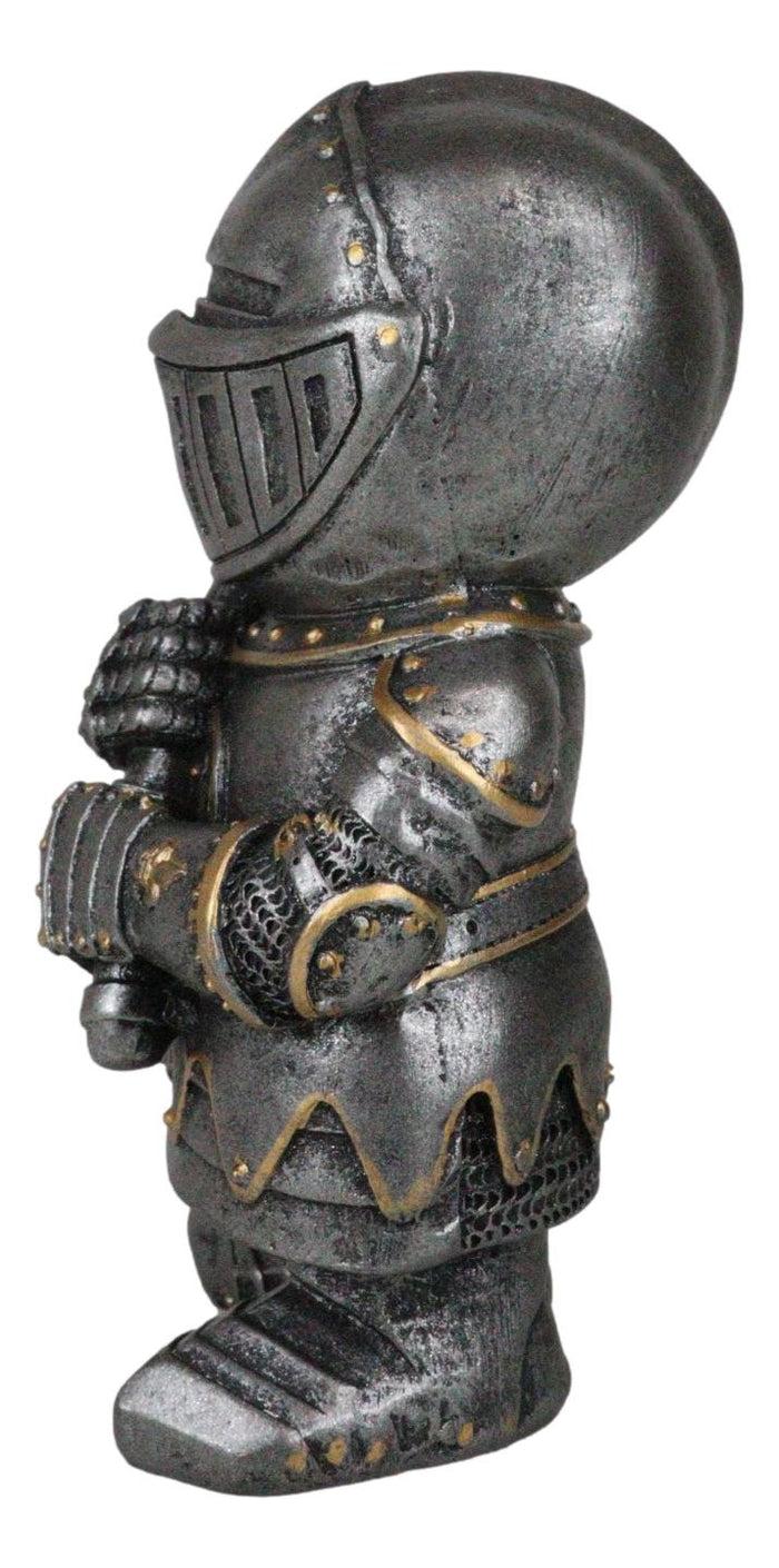 Ebros Dwarf Axeman Medieval Knight Of The Cross Templar Crusader Figurine 4.5" H