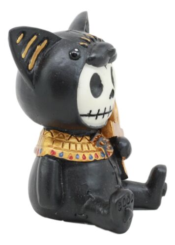 Ebros Egyptian Furrybones Feline Cat Goddess Bastet Holding Ankh Figurine Small 2.75 Inch Tall