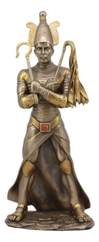 Ebros Egyptian God Of The Dead Osiris Holding Crook And Flail 11.5" H Figurine