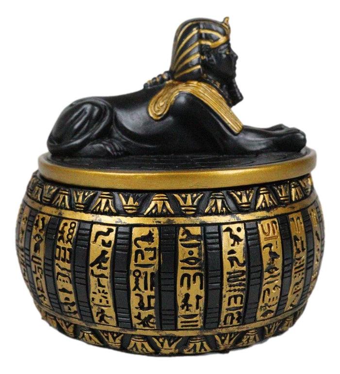 Ebros Egyptian Guardian Androsphinx Jewelry Box Statue Classical Egypt Monument Sphinx