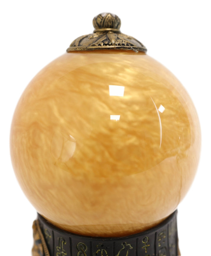 Ebros Egyptian Pharaoh King TUT Sound Activated Sand Storm Water Globe 7 1/4"H