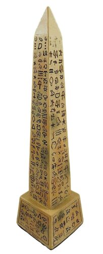 Ebros Egyptian Temple Of Ra Sand Desert Obelisk With Hieroglyphs Statue 8" Tall