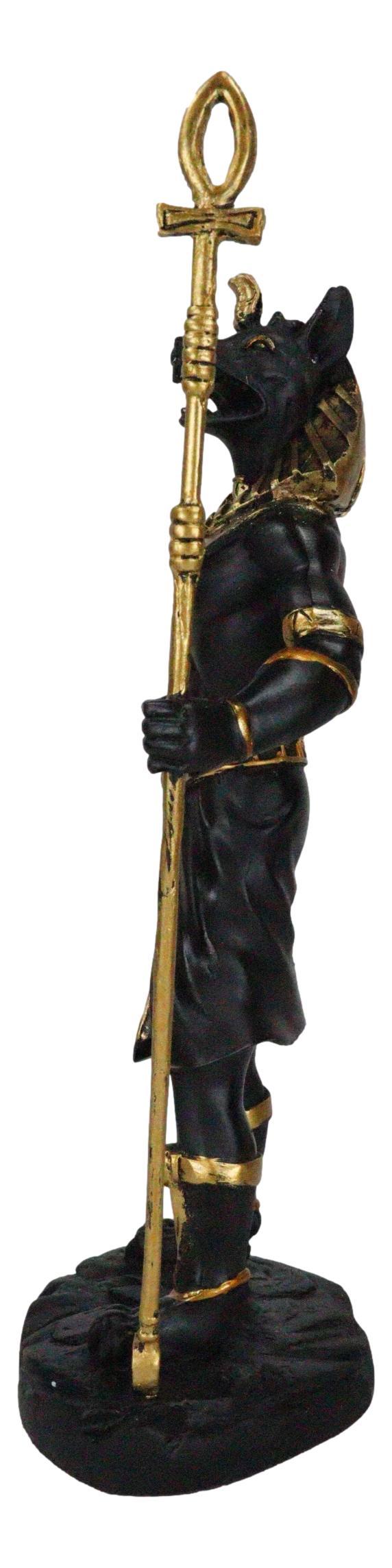 Ebros Egyptian Theme Anubis Holding Staff God Of Aferlife & Dead Inpu Statue