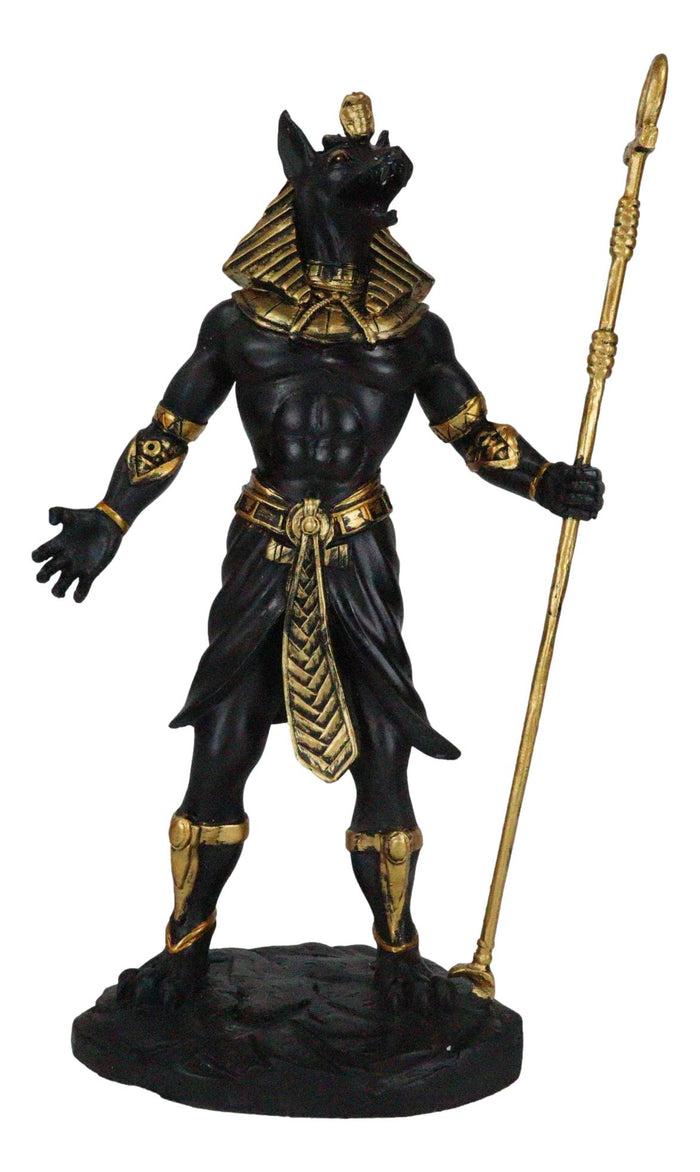 Ebros Egyptian Theme Anubis Holding Staff God Of Aferlife & Dead Inpu Statue