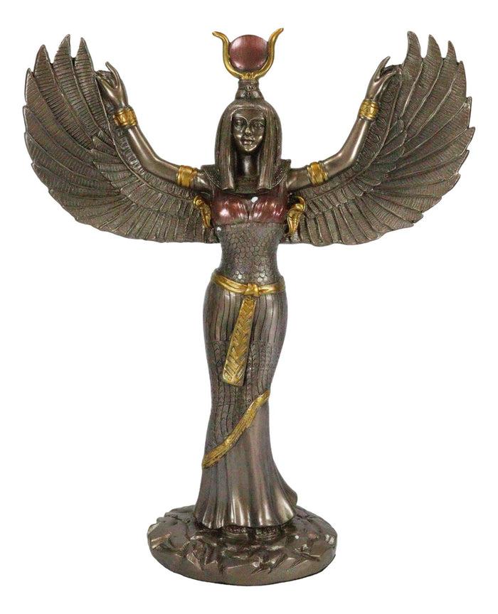 Ebros Egyptian Theme Isis With Open Wings Goddess Of Magic & Nature Sculpture
