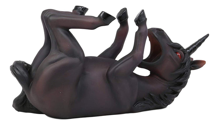 Ebros Elixir Of Doom Macabre Black Unicorn Wine Holder Figurine Kitchen Statue