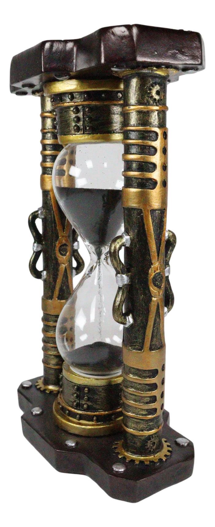 Ebros Endless Time Shifting Warp Column Tower Steampunk Gearwork Sand Timer