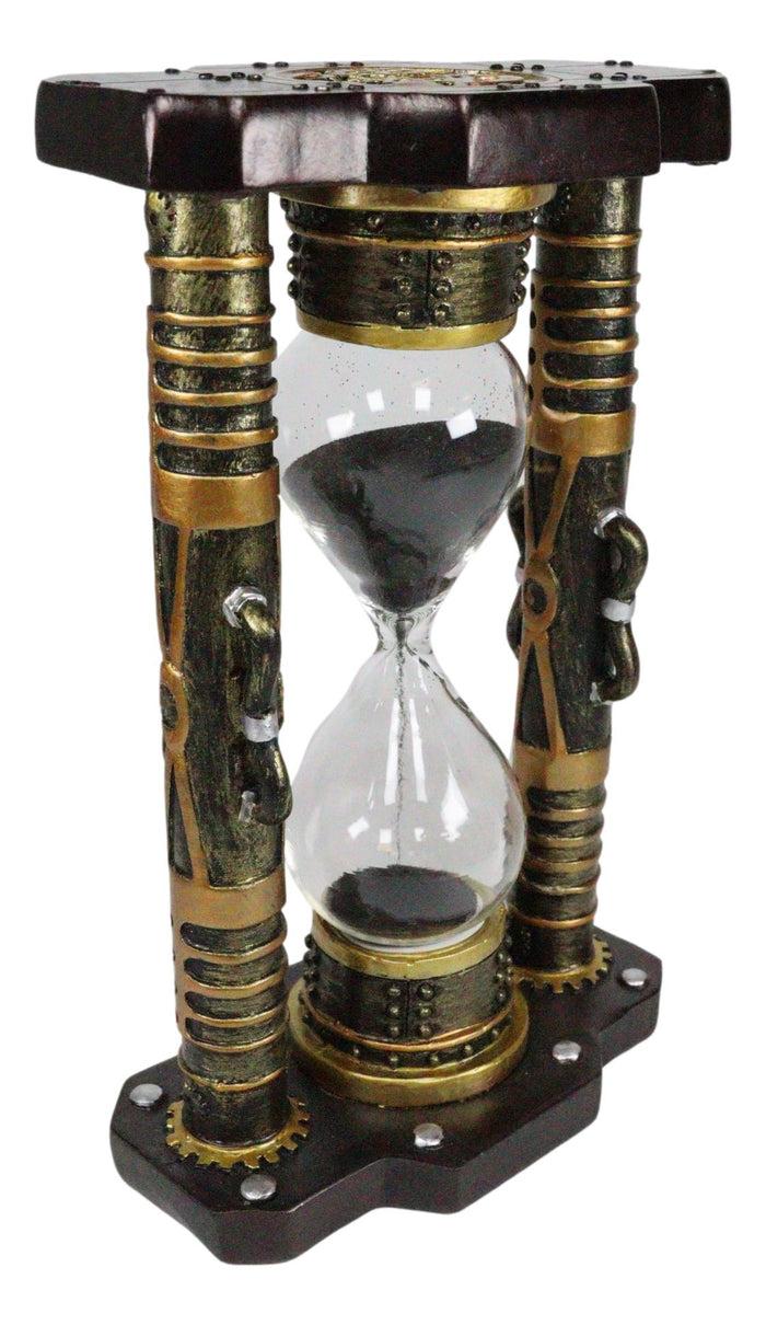 Ebros Endless Time Shifting Warp Column Tower Steampunk Gearwork Sand Timer