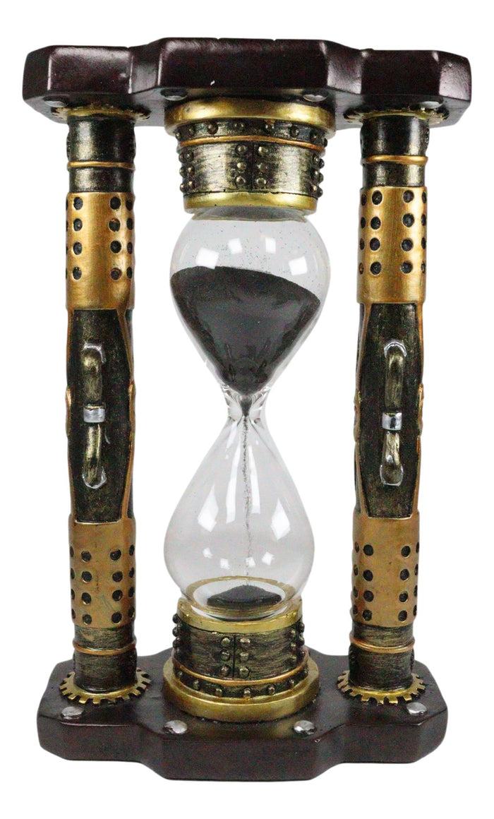 Ebros Endless Time Shifting Warp Column Tower Steampunk Gearwork Sand Timer