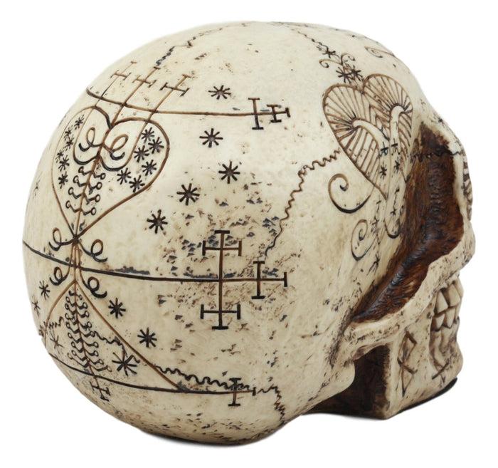 Ebros Erzulie Freda Veve Haitian Ancient Voodoo Love Spells Romance Talisman Tattoo Skull Statue Gothic Skull Lwas Voudou Loa Of Love Day Of The Dead Skeleton Cranium Figurine