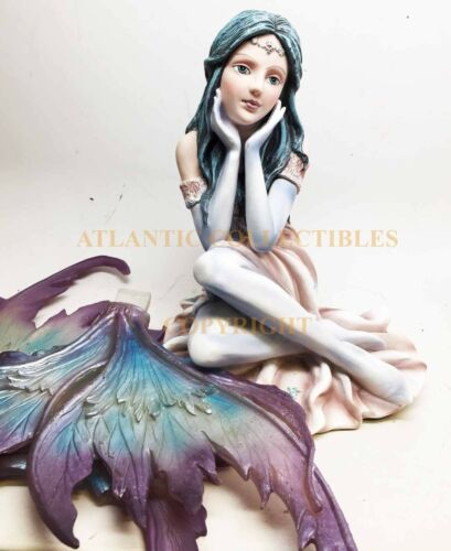 Ebros Fairyland 12.5 Inch Winter Wonderland Posh Winged Fairy Statue Figurine