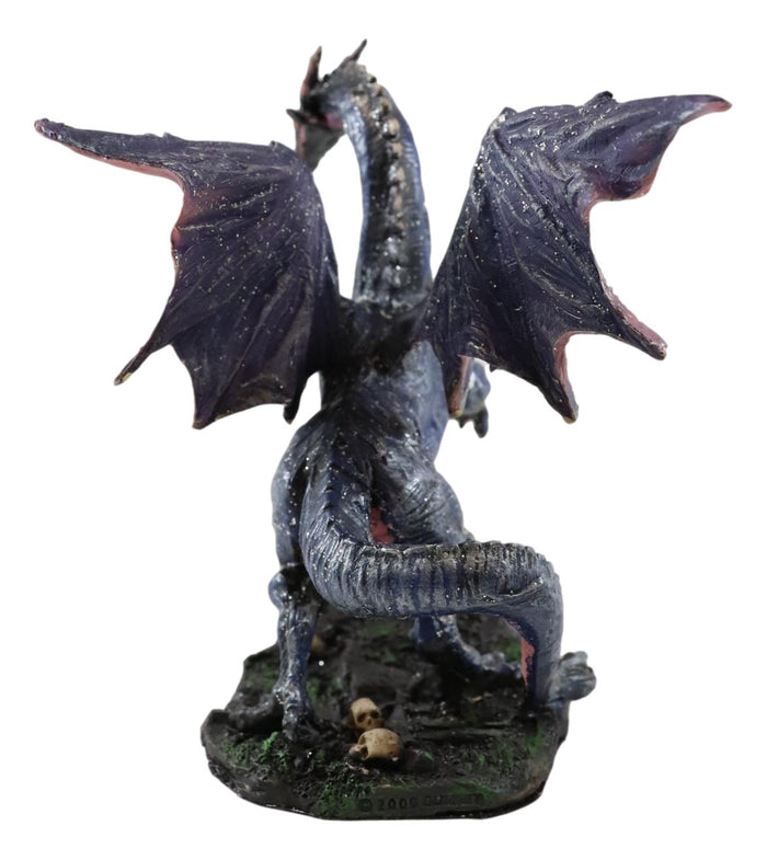 Ebros Fantasy Midnight Dragon Pawing Beneath The Moon Figurine Dream Weaver Sculpture