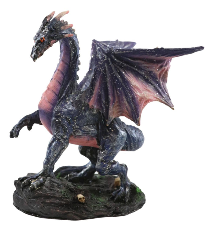 Ebros Fantasy Midnight Dragon Pawing Beneath The Moon Figurine Dream Weaver Sculpture