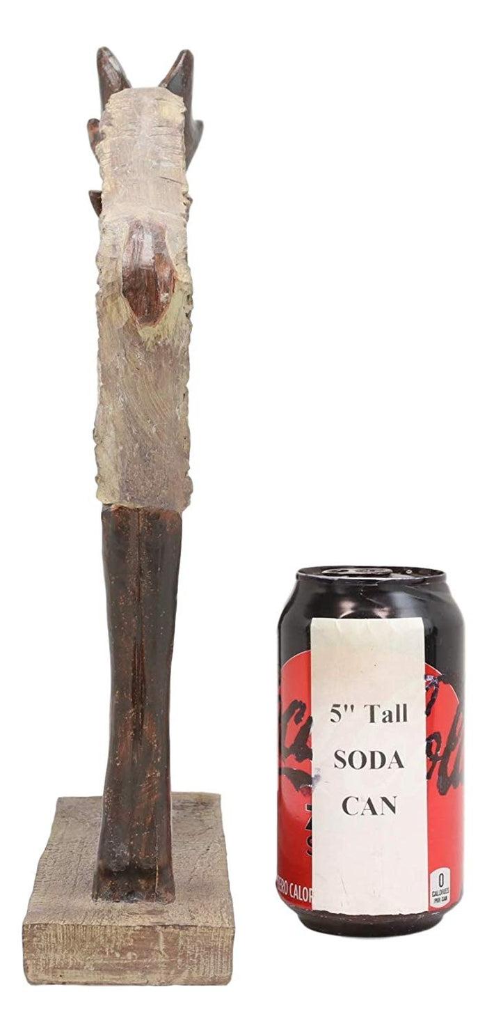 Ebros Faux Driftwood Finish Animal Totem Tiki Wildlife Desktop Decorative Resin Statue Decor Animals Figurine Rustic Western Cabin Lodge Sculpture (Bull Moose)