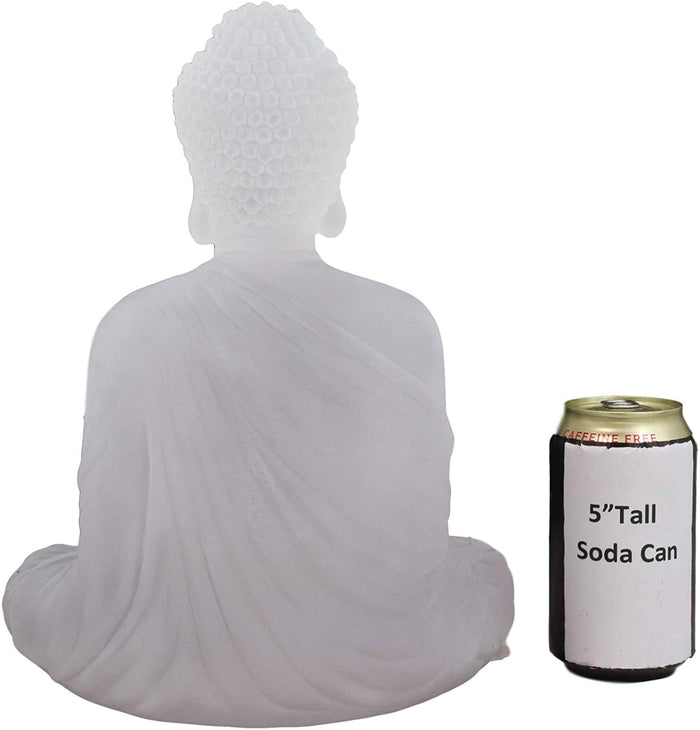 Ebros Feng Shui Acrylic Buddha Shakyamuni Sitting In Meditation Statue 11.5" H