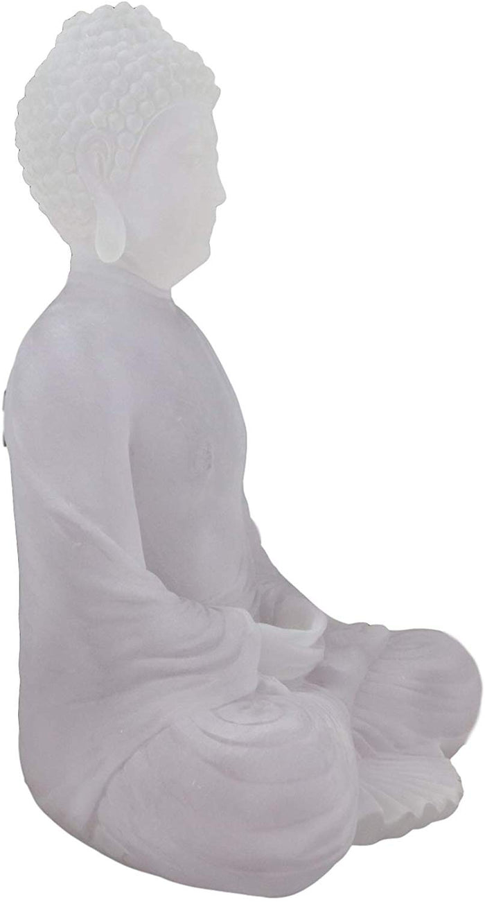 Ebros Feng Shui Acrylic Buddha Shakyamuni Sitting In Meditation Statue 11.5" H
