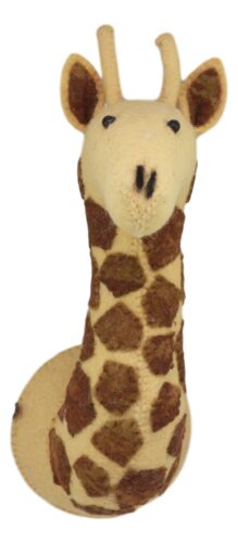 Ebros Fiona Walker England Handmade Organic Baby Animal Head Wall Decor Mini Safari And Farmland Collection (Mini Giraffe)