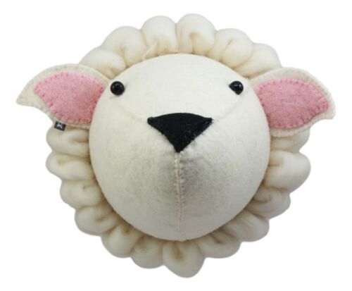 Ebros Fiona Walker England Handmade Organic Baby Mini Lamb Head Wall Decor Ebros Fiona Walker England Handmade Organic Baby Mini Lamb Head Wall Decor