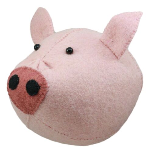 Ebros Fiona Walker England Handmade Organic Baby Semi Pig Head Wall Decor