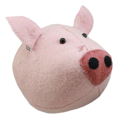 Ebros Fiona Walker England Handmade Organic Baby Semi Pig Head Wall Decor