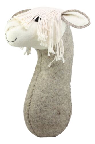 Ebros Fiona Walker England Handmade Organic Camelid Llama Head Wall Decor Large 18"H