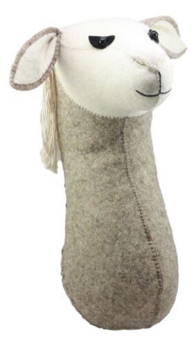 Ebros Fiona Walker England Handmade Organic Camelid Llama Head Wall Decor Large 18"H