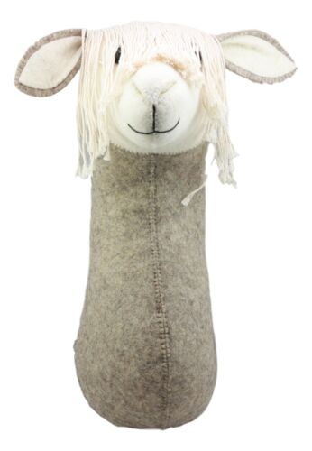 Ebros Fiona Walker England Handmade Organic Camelid Llama Head Wall Decor Large 18"H