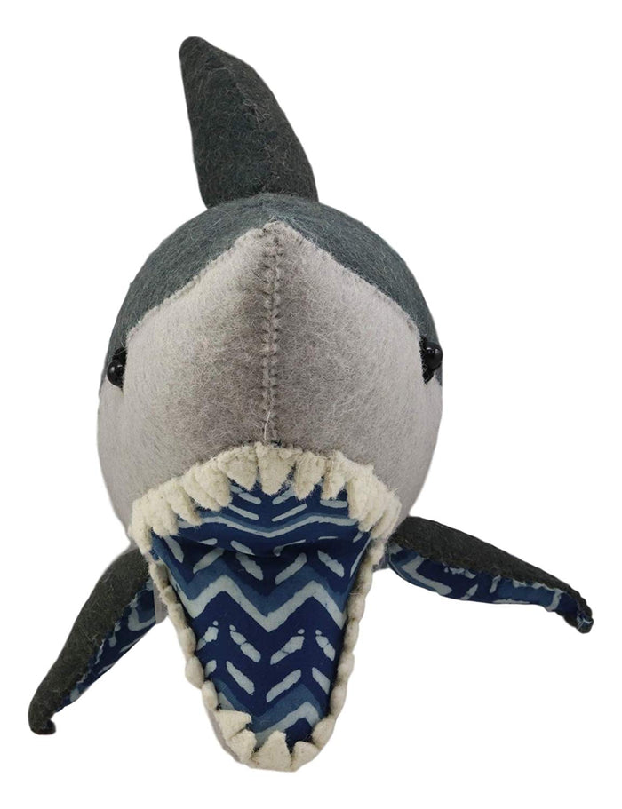 Ebros Fiona Walker England Handmade Organic Shark Head Wall Decor 10.5"H