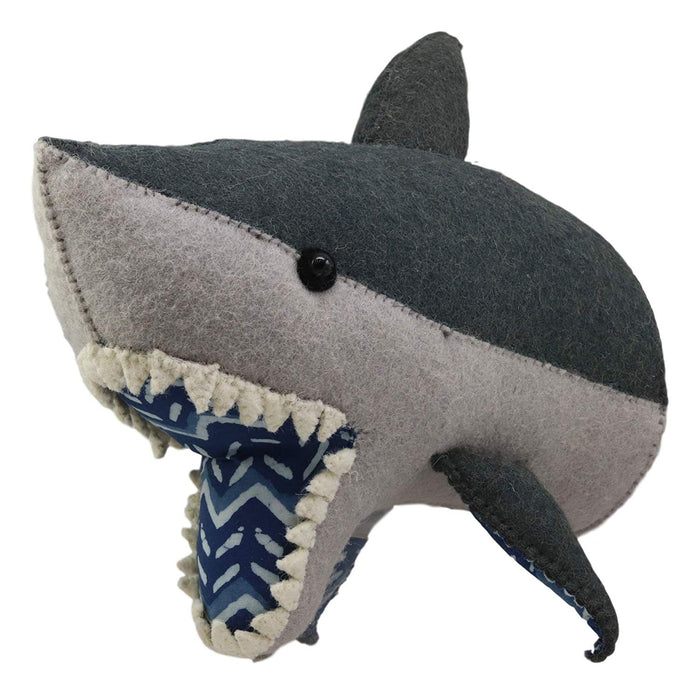 Ebros Fiona Walker England Handmade Organic Shark Head Wall Decor 10.5"H