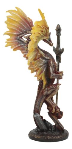 Ebros Flame Blade Ruth Thompson Dragon Statue With Dragon Letter Opener 11.75"H